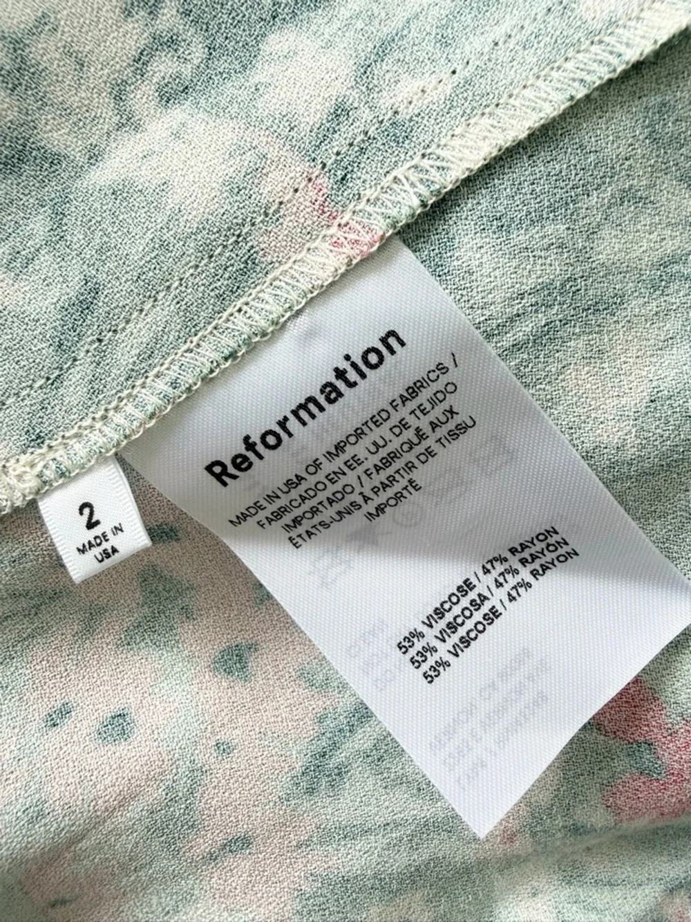 NEW Reformation Baxley Midi Dress in Bohemia Floral Sz 2 - Picture 12 of 13
